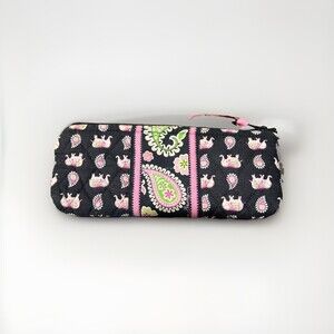 Vera Bradley Retired Pink Elephants Cosmetic Makeup Travel Bag Pouch